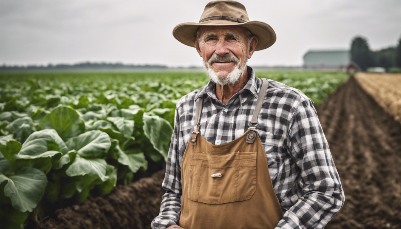 Real photo of a farmer